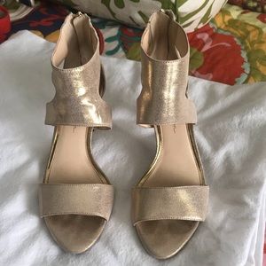 Shimmery Gold Heels